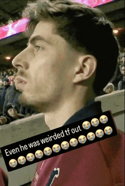 Man In Stadium Even He Was Weirded TF Out GIF