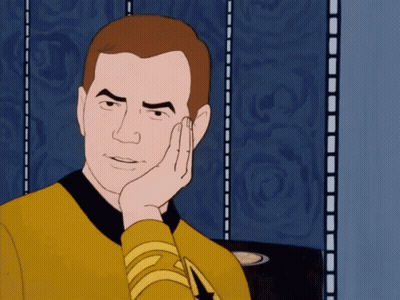 Man In Star Trek Uniform GIF