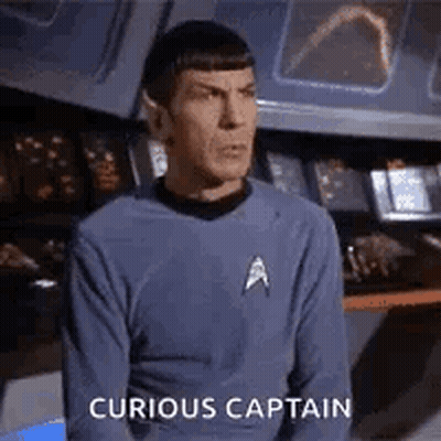 Man In Star Trek Uniform GIF