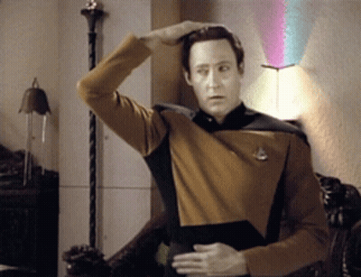 Man In Star Trek Uniform Saluting GIF