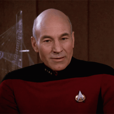 Man In Star Trek Uniform Saying Yes I Do GIF