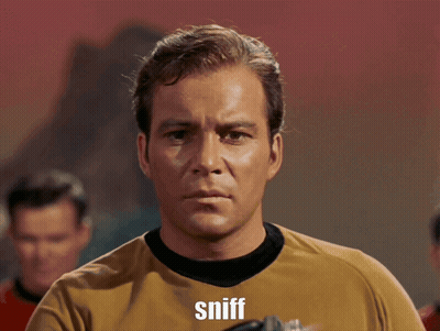 Man In Star Trek Uniform Surprised GIF
