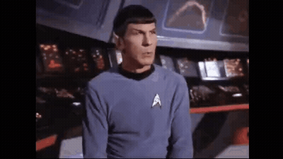Man In Star Trek Uniform GIF