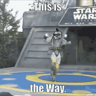 Man In Star Wars Costume Dancing GIF