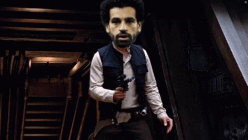 Man In Star Wars Outfit Holding Gun GIF