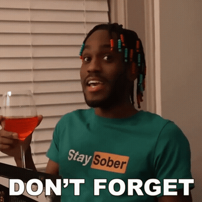 Man In Stay Sober Shirt Holding Wine GIF