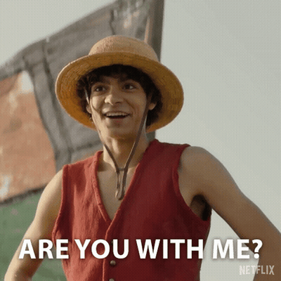 Man In Straw Hat And Red Vest Says Are You With Me GIF