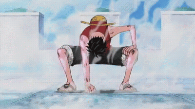 Man In Straw Hat Kneeling Down GIF