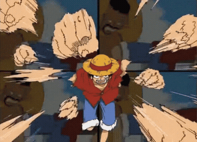 Man In Straw Hat Punched In Face GIF