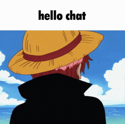Man In Straw Hat Saying Hello Chat GIF