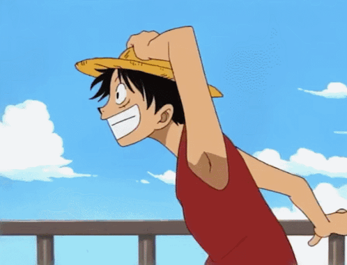 Man In Straw Hat Sitting Next To Another Man GIF