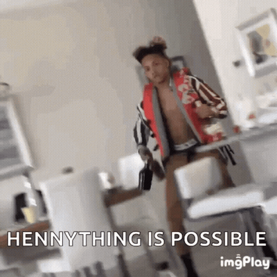 Man In Striped Jacket Holding Gun And Purse GIF