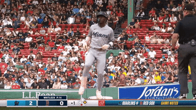 Man In Striped Shirt And Black Pants GIF