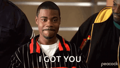 Man In Striped Shirt Saying I Got You GIF
