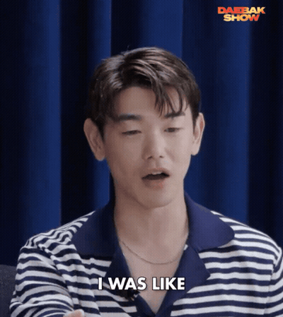 Man In Striped Shirt Saying I Was Like GIF