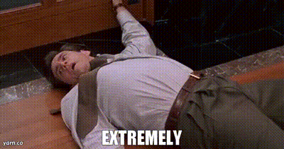 Man In Striped Shirt Saying That's A Hot Mess GIF