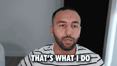 Man In Striped Shirt Says That GIF