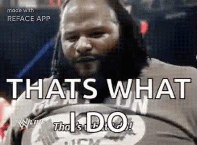 Man In Striped Shirt Says That's What I Do GIF