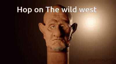 Man In Striped Shirt Standing In Front Of Closed Store GIF