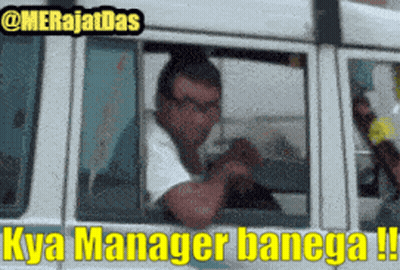 Man In Striped Shirt Talking To Another Man In Front Of LG Refrigerator GIF