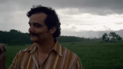 Man In Striped Shirt With Mustache GIF