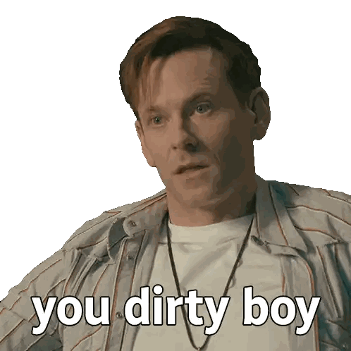 Man In Striped Shirt You Dirty Boy Sticker