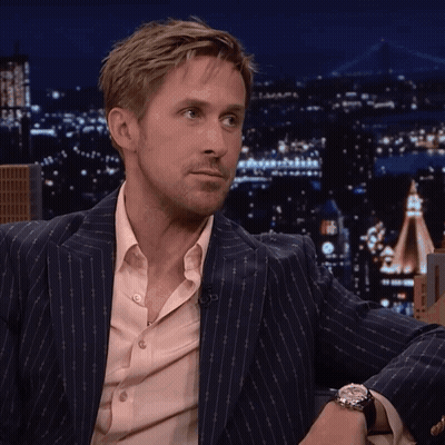 Man In Striped Suit City Night GIF