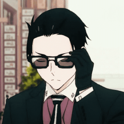 Man In Suit Adjusting Glasses GIF