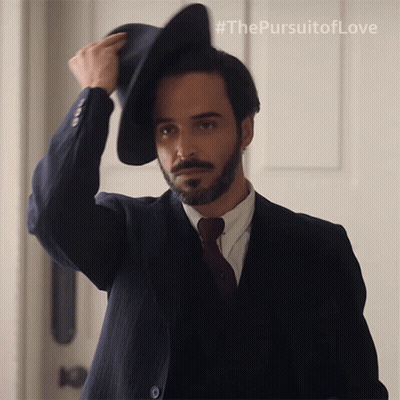Man In Suit Adjusting Hat #ThePursuitOfLove GIF
