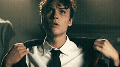 Man In Suit Adjusting Jacket GIF
