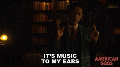 Man In Suit American Gods Ad GIF
