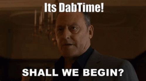 Man In Suit And Black Shirt Says It's Dabtime Shall We Begin GIF