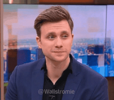 Man In Suit And Black Shirt Wallstromie GIF