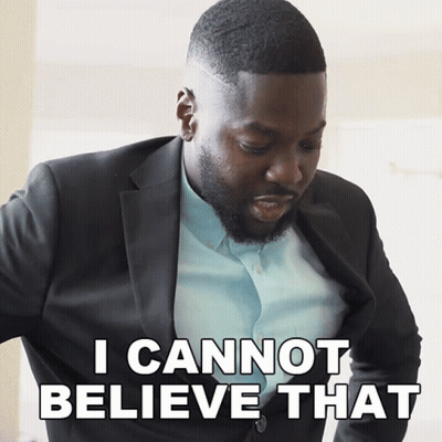Man In Suit And Blue Shirt Saying I Cannot Believe That GIF