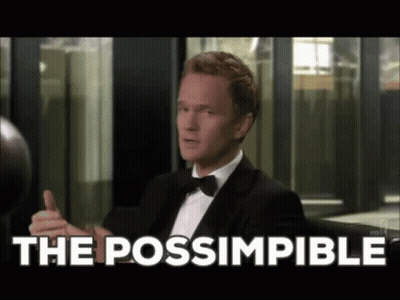 Man In Suit And Bow Tie Giving Thumbs Up Saying The Possimpible GIF