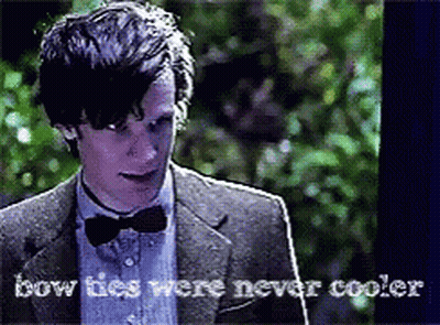 Man In Suit And Bow Tie Says That Bow Ties Were Never Cooler GIF