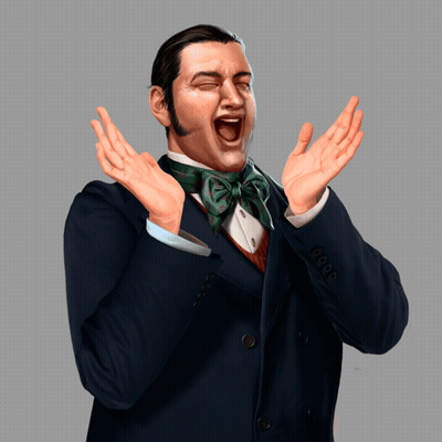Man In Suit And Bow Tie Screaming Hands In Air GIF