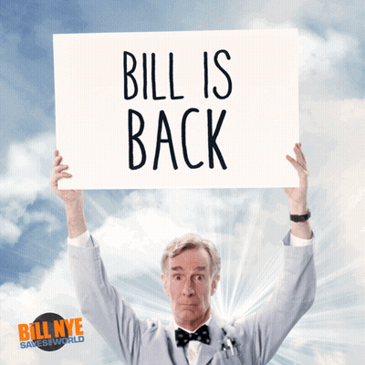Man In Suit And Bow Tie With Bill Is Back GIF