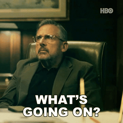 Man In Suit And Glasses Asking What's Going On GIF