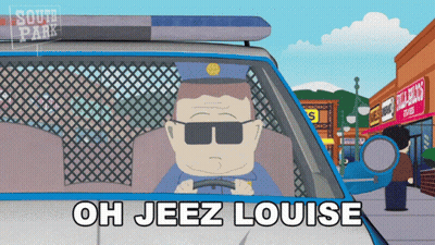Man In Suit And Glasses Saying Jeez GIF