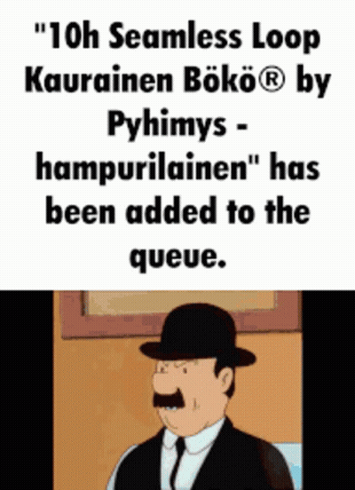 Man In Suit And Hat 10H Seamless Loop GIF