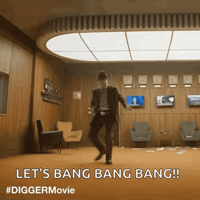 Man In Suit And Hat Dancing Let's Bang Bang Bang GIF