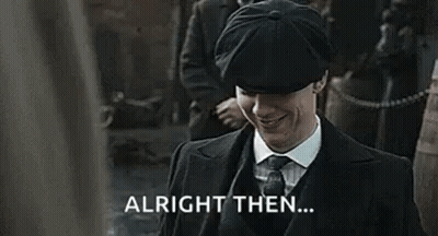 Man In Suit And Hat Saying Alright Then GIF