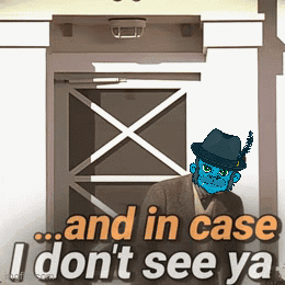 Man In Suit And Hat Saying And In Case I Don't See Ya GIF