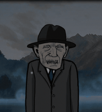 Man In Suit And Hat With X On Mouth GIF