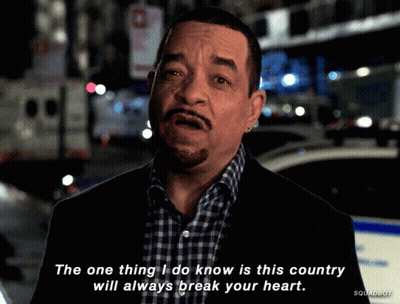 Man In Suit And Plaid Shirt Says This Country Will Always Break Your Heart GIF