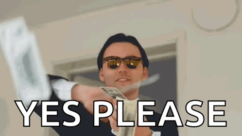 Man In Suit And Sunglasses Holding Money GIF