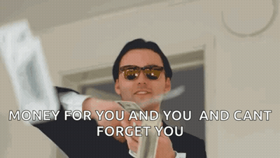 Man In Suit And Sunglasses Holding Money GIF