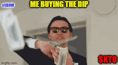 Man In Suit And Sunglasses Holding Money Saying Me Buying The Dip GIF