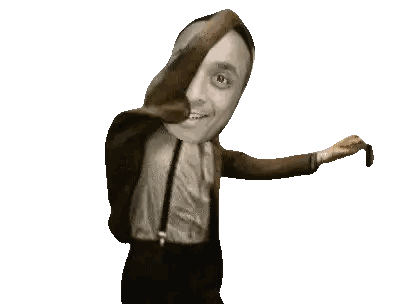 Man In Suit And Suspenders Dancing Sticker